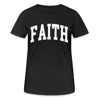 Foi - T-shirt respirant Femme - noir - Devant - AI Model Female 172 light (172cm)