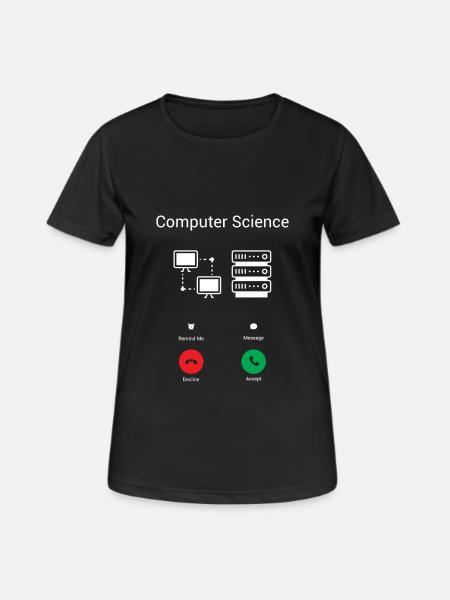 Der PC ruft - Frauen T-Shirt atmungsaktiv - Schwarz