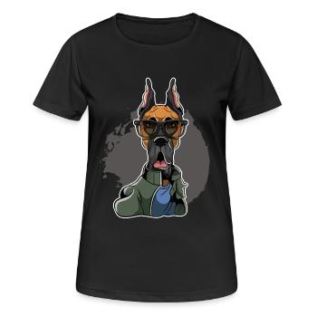 Great Dane - Great Dane - Women's Breathable T-Shirt - black - Front - AI Model Female 172 light (172cm)