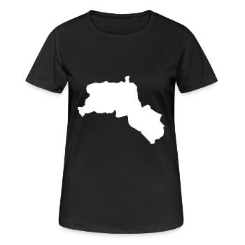Kurdistan - Frauen T-Shirt atmungsaktiv - Schwarz - Vorne - AI Model Female 172 light (172cm)