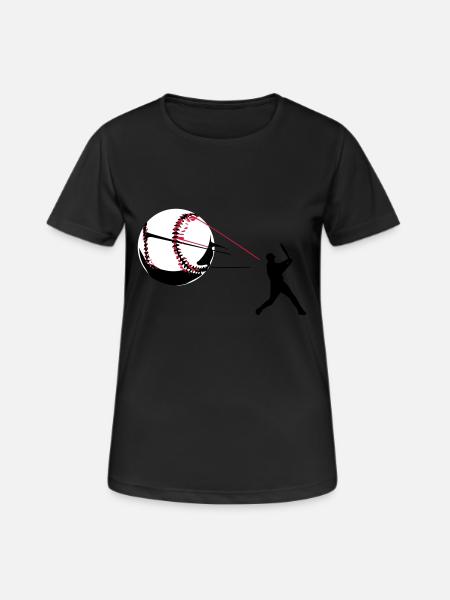 Baseball - Women's Breathable T-Shirt - black