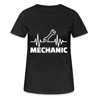 Mechanic - Women's Breathable T-Shirt - black - Front - AI Model Female 172 light (172cm)