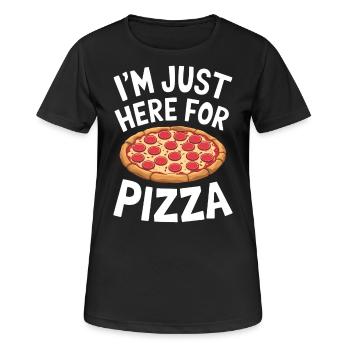 Pizza Spruch Witz Pizzeria Lustiges Pizza Geschenk - Frauen T-Shirt atmungsaktiv - Schwarz - Vorne - AI Model Female 172 light (172cm)