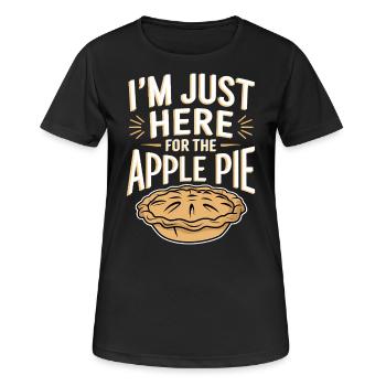 Apple Pie Saying Funny Apple Pie Gift - Women's Breathable T-Shirt - black - Front - AI Model Female 172 light (172cm)
