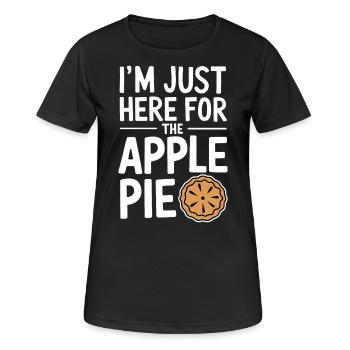 Apple Pie Saying Funny Apple Pie Gift - Women's Breathable T-Shirt - black - Front - AI Model Female 172 light (172cm)