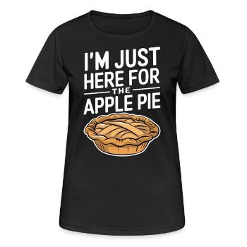 Apple Pie Saying Funny Apple Pie Gift - Women's Breathable T-Shirt - black - Front - AI Model Female 172 light (172cm)