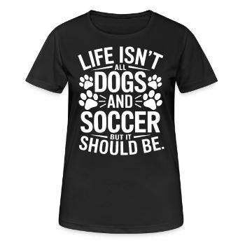 Softball Spruch Hunde Lustiges Softball Geschenk - Frauen T-Shirt atmungsaktiv - Schwarz - Vorne - AI Model Female 172 light (172cm)