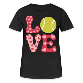 Tennis Saying Tennis Player Funny Tennis Gift - Women's Breathable T-Shirt - black - Front - AI Model Female 172 light (172cm)