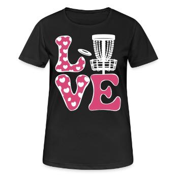 Disc Golf Dire Sports Drôle Disc Golf Cadeau - T-shirt respirant Femme - noir - Devant - AI Model Female 172 light (172cm)