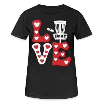 Disc Golf Dire Sports Drôle Disc Golf Cadeau - T-shirt respirant Femme - noir - Devant - AI Model Female 172 light (172cm)