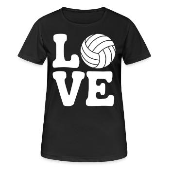 volley-ball dire drôle de cadeau de volley-ball - T-shirt respirant Femme - noir - Devant - AI Model Female 172 light (172cm)