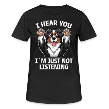 Bouvier bernois Dicton bouvier bernois - T-shirt respirant Femme - noir - Devant - AI Model Female 172 light (172cm)
