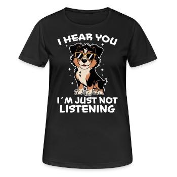 Australian Shepherd Funny Aussie Gift - Women's Breathable T-Shirt - black - Front - AI Model Female 172 light (172cm)