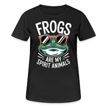 Frog Saying Toad Funny Frogs Gift - Women's Breathable T-Shirt - black - Front - AI Model Female 172 light (172cm)