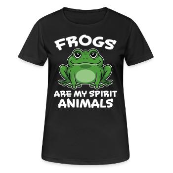 Frog Saying Toad Funny Frogs Gift - Women's Breathable T-Shirt - black - Front - AI Model Female 172 light (172cm)