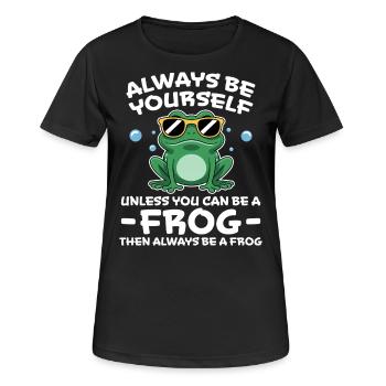 Frog Saying Toad Funny Frogs Gift - Women's Breathable T-Shirt - black - Front - AI Model Female 172 light (172cm)