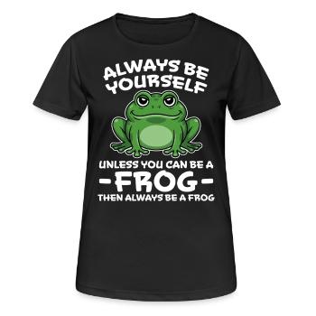 Frog Saying Toad Funny Frogs Gift - Women's Breathable T-Shirt - black - Front - AI Model Female 172 light (172cm)
