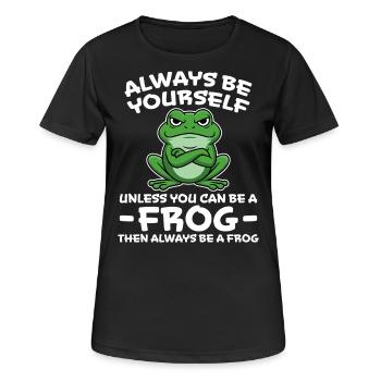 Frog Saying Toad Funny Frogs Gift - Women's Breathable T-Shirt - black - Front - AI Model Female 172 light (172cm)
