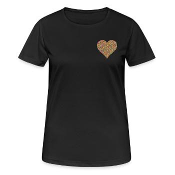 Confetti Heart - Women's Breathable T-Shirt - black - Front - AI Model Female 172 light (172cm)