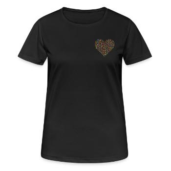 Confetti Heart - Women's Breathable T-Shirt - black - Front - AI Model Female 172 light (172cm)