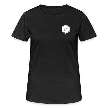 Discreet logo for the bachelor party – Braut Team - Women's Breathable T-Shirt - black - Front - AI Model Female 172 light (172cm)