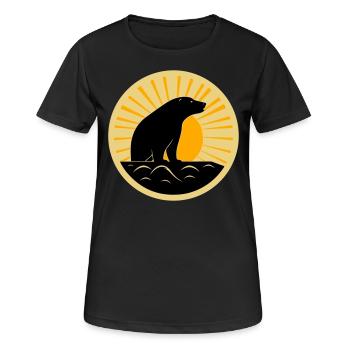Sunset silhouette - Women's Breathable T-Shirt - black - Front - AI Model Female 172 light (172cm)