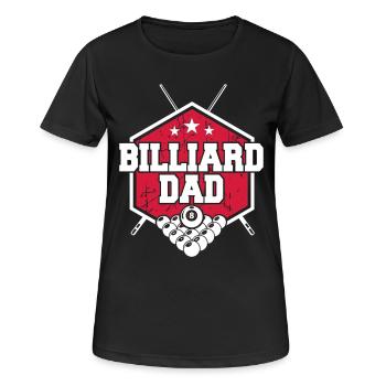 Billiard Dad - Women's Breathable T-Shirt - black - Front - AI Model Female 172 light (172cm)
