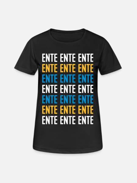 ENTE ENTE ENTE - SMPSNS - Frauen T-Shirt atmungsaktiv - Schwarz