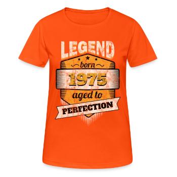 1975 - T-shirt respirant Femme - orange néon - Devant - AI Model Female 172 dark (172cm)