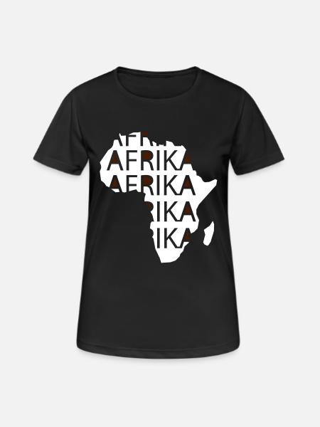 Africa - Women's Breathable T-Shirt - black