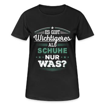 Schuhe - Frauen T-Shirt atmungsaktiv - Schwarz - Vorne - AI Model Female 172 light (172cm)