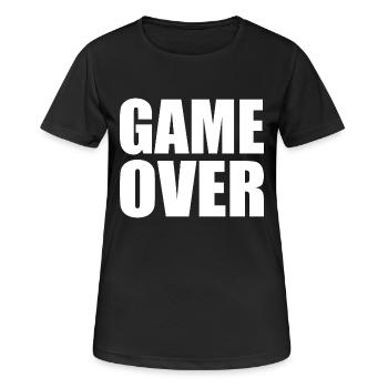 Game over - Women's Breathable T-Shirt - black - Front - AI Model Female 172 light (172cm)