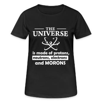 The Universe - Frauen T-Shirt atmungsaktiv - Schwarz - Vorne - AI Model Female 172 light (172cm)