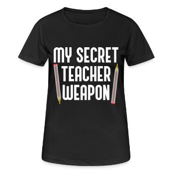Roter Stift Korrektur Englisch Lehrer Ironie - Frauen T-Shirt atmungsaktiv - Schwarz - Vorne - AI Model Female 172 light (172cm)