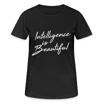 Intelligence Is Beautiful - Women's Breathable T-Shirt - black - Front - AI Model Female 172 light (172cm)