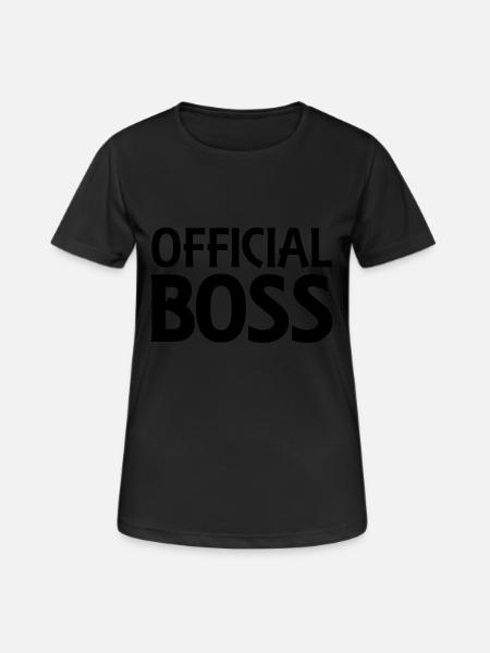 Official Boss - Women's Breathable T-Shirt - black