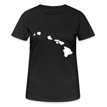Hawaii - T-shirt respirant Femme - noir - Devant - AI Model Female 172 light (172cm)