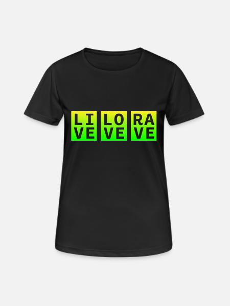 Live Love Rave Clothing EDM Music für Raver und DJ - Frauen T-Shirt atmungsaktiv - Schwarz