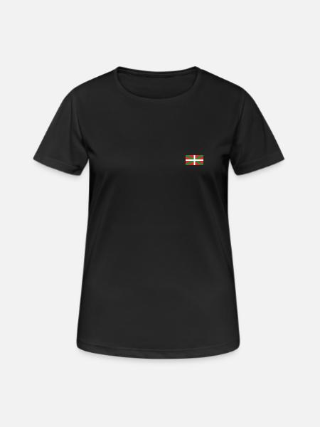 Euskadi flag - Women's Breathable T-Shirt - black