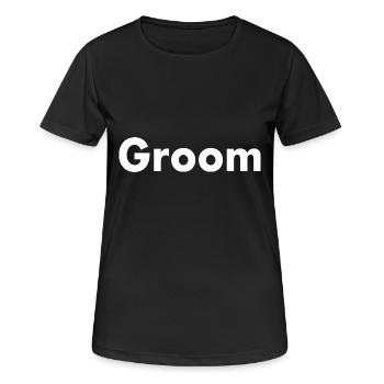 Groom - T-shirt respirant Femme - noir - Devant - AI Model Female 172 light (172cm)