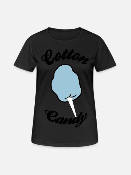 cotton candy - Women's Breathable T-Shirt - black