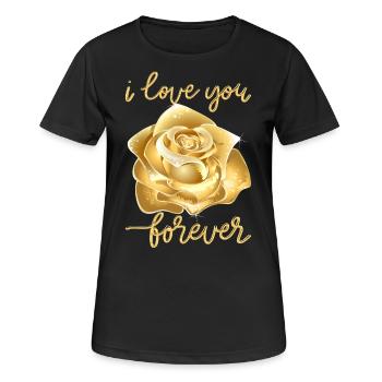 I Love You Forever - Women's Breathable T-Shirt - black - Front - AI Model Female 172 light (172cm)