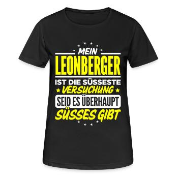 LEONBERGER - gibt - Frauen T-Shirt atmungsaktiv - Schwarz - Vorne - AI Model Female 172 light (172cm)