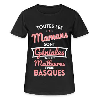 Mamans géniales les meilleures sont Basques - T-shirt respirant Femme - noir - Devant - AI Model Female 172 light (172cm)
