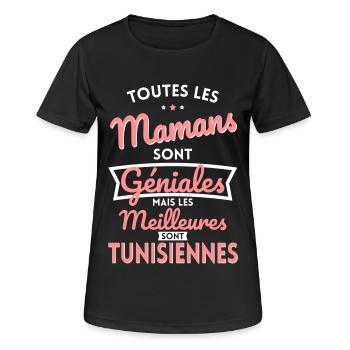 Mamans géniales les meilleures sont Tunisiennes - T-shirt respirant Femme - noir - Devant - AI Model Female 172 light (172cm)