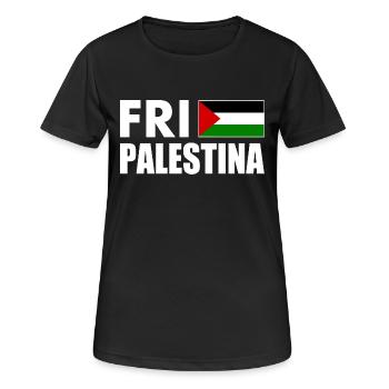 Fri palestina - Women's Breathable T-Shirt - black - Front - AI Model Female 172 light (172cm)