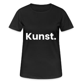 Kunst Art Wort Kunst Kunst - Frauen T-Shirt atmungsaktiv - Schwarz - Vorne - AI Model Female 172 light (172cm)