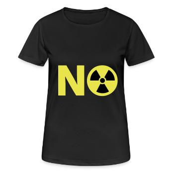 Atomkraft Nein Danke NO - Frauen T-Shirt atmungsaktiv - Schwarz - Vorne - AI Model Female 172 light (172cm)