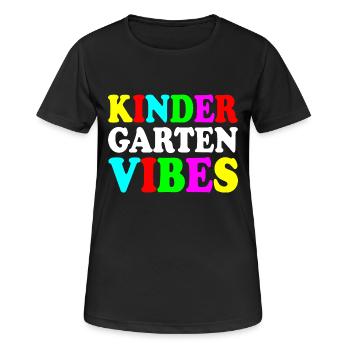 kindergarten vibes - T-shirt respirant Femme - noir - Devant - AI Model Female 172 light (172cm)