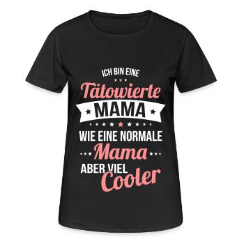Tattooed mom much cooler like a normal mom - Women's Breathable T-Shirt - black - Front - AI Model Female 172 light (172cm)